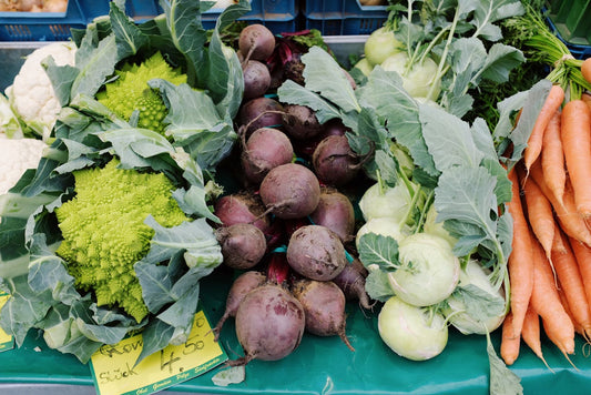 Fresh veggies for balance of nature supplements