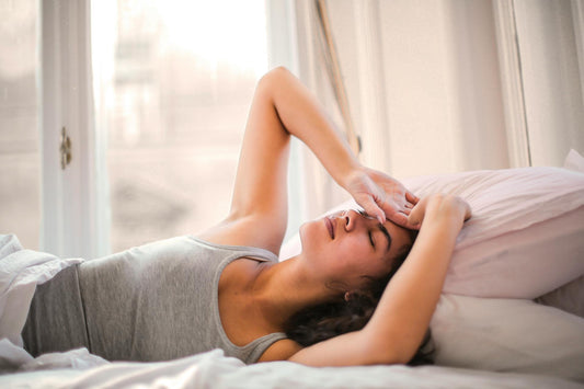 woman needing cbd gummies for sleep