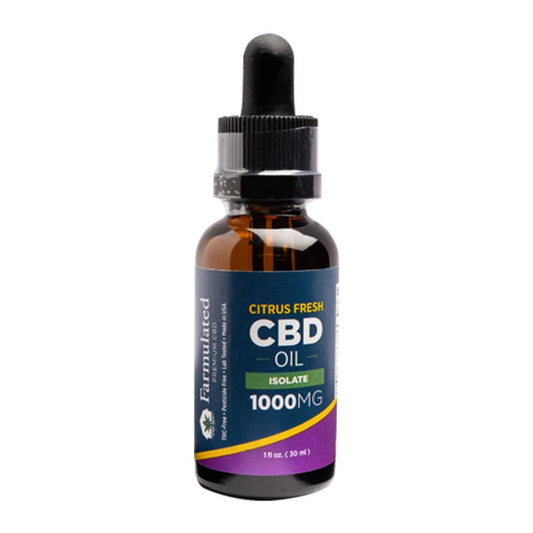 Citrus Fresh Isolate CBD Oil 1000mg - Farmulated