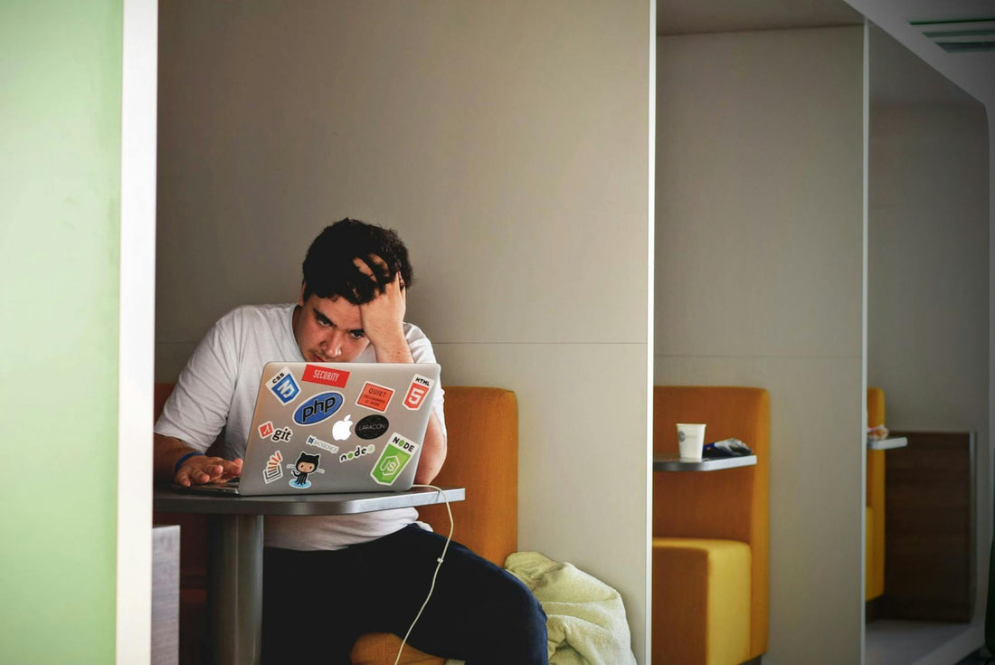 Man struggling with anxiety