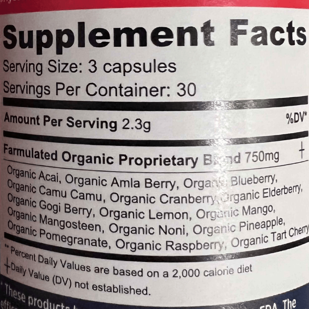 SuperFruit Organic Fruit Capsules - Farmulated